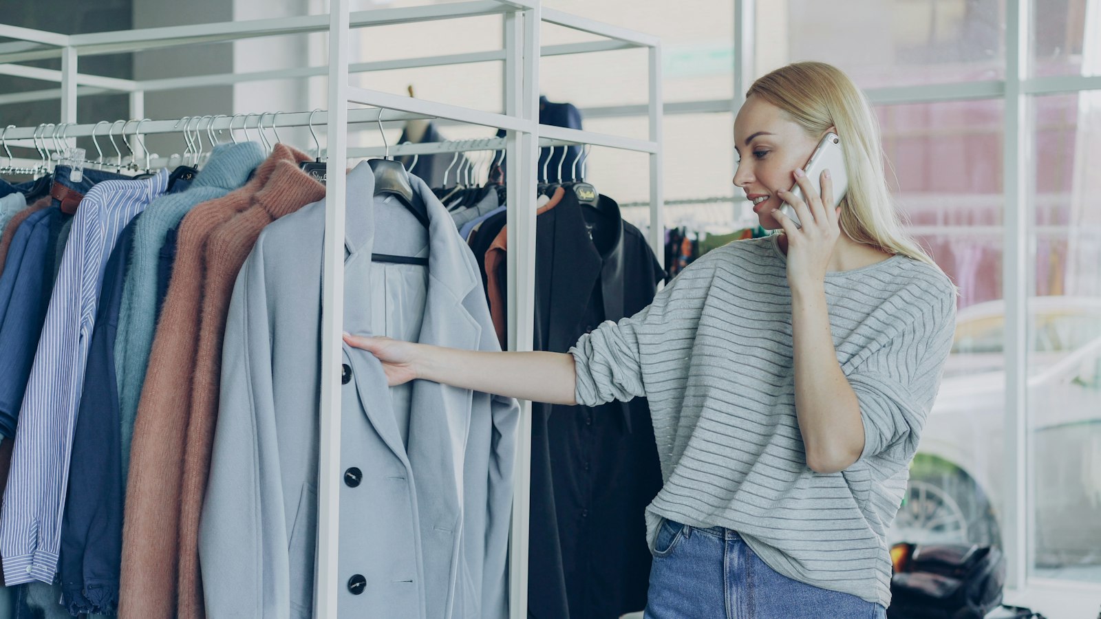 Someone handling a call in e-commerce & retail
